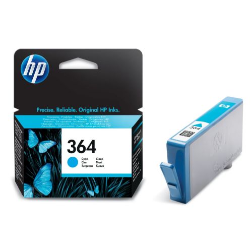 CARTUCCIA HP 364 CYAN ORIGINALE CB318EE 300 PAGINE